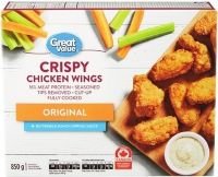 Great Value Frozen Crispy Original Chicken Wings  850g